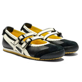 Onitsuka Tiger Mexico 66 TGRS Women's Strap Slip - Ons – Black & Cream - Cloud Tread